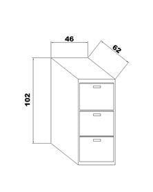 3 Çekmeceli Çelik Dosya Dolabı/TELESKOBİK RAYLI_EN İYİ FİYAT_12 AY TAKSİT