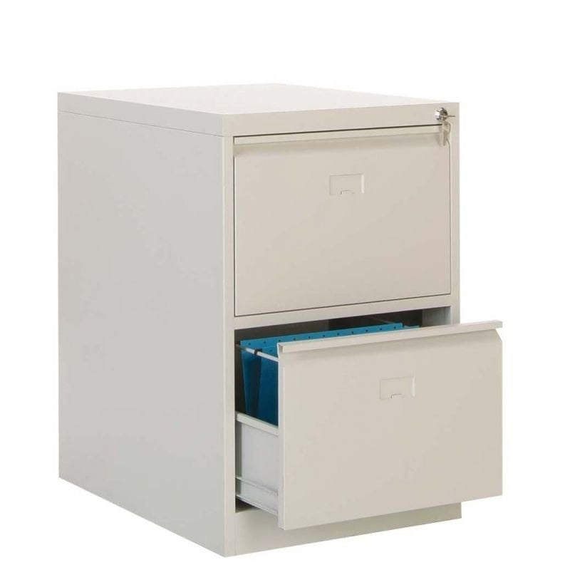 2 Çekmeceli Çelik Dosya Dolabı_TELESKOBİK RAYLI_EN İYİ FİYAT_12 AY TAKSİT