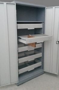 198 lik Raylı Kızaklı Çelik Dosya Dolabı