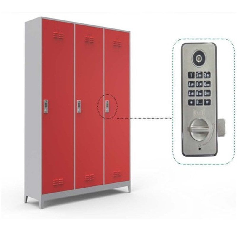 Üç Kapılı Soyunma Dolabı Şifreli