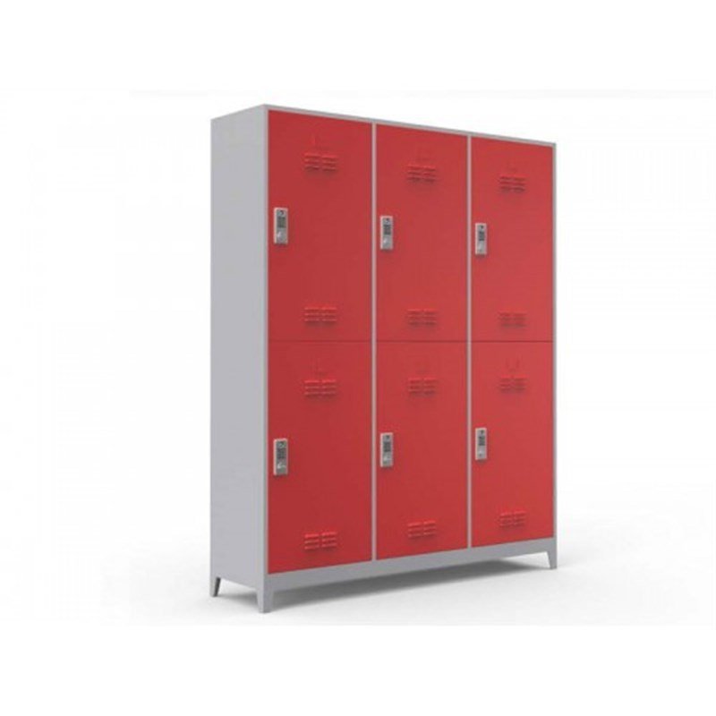 Altı Kapılı Soyunma Dolabı Şifreli