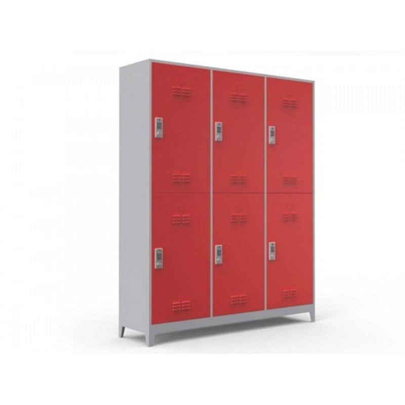 Altı Kapılı Soyunma Dolabı Şifreli