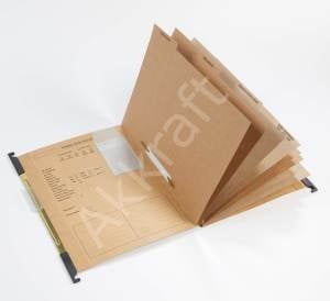 Sekiz Ayraçlı Askılı Özlük Dosyası/Sürgülü Ak.108S