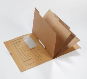 Dört Ayraçlı Askılı Özlük Dosyası Kapsüllü Ak.104K