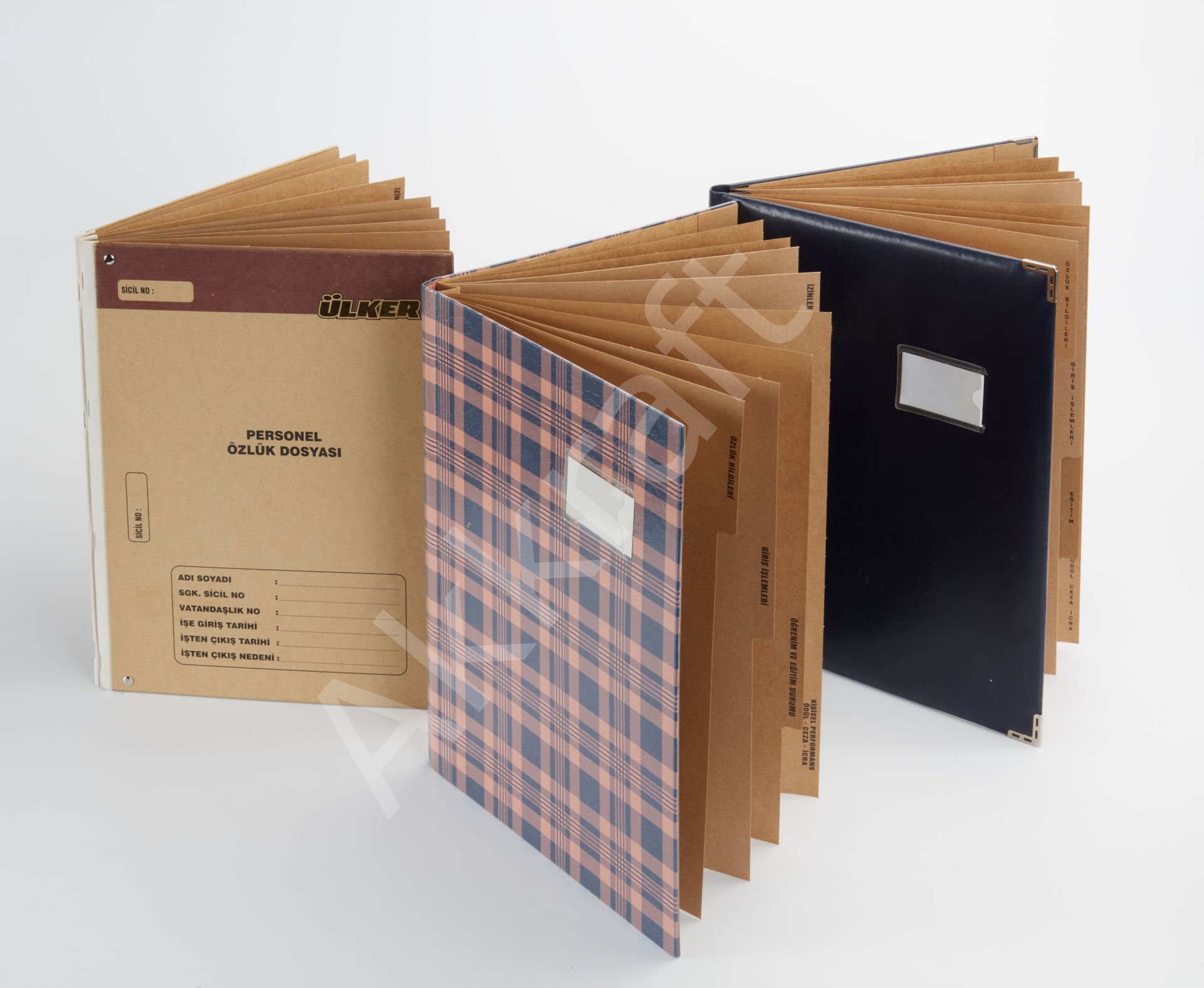 Sekiz Ayraçlı Askılı Özlük Dosyası / PRESBAN KAPAK ( ÖRNEK ÇALIŞMA )